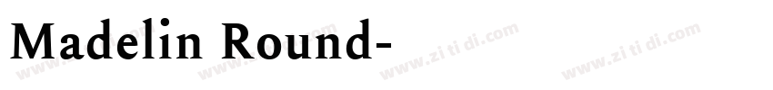 Madelin Round字体转换